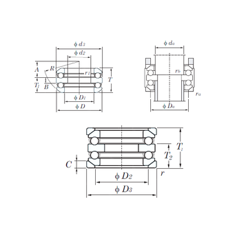 54311U KOYO Thrust Ball Bearings